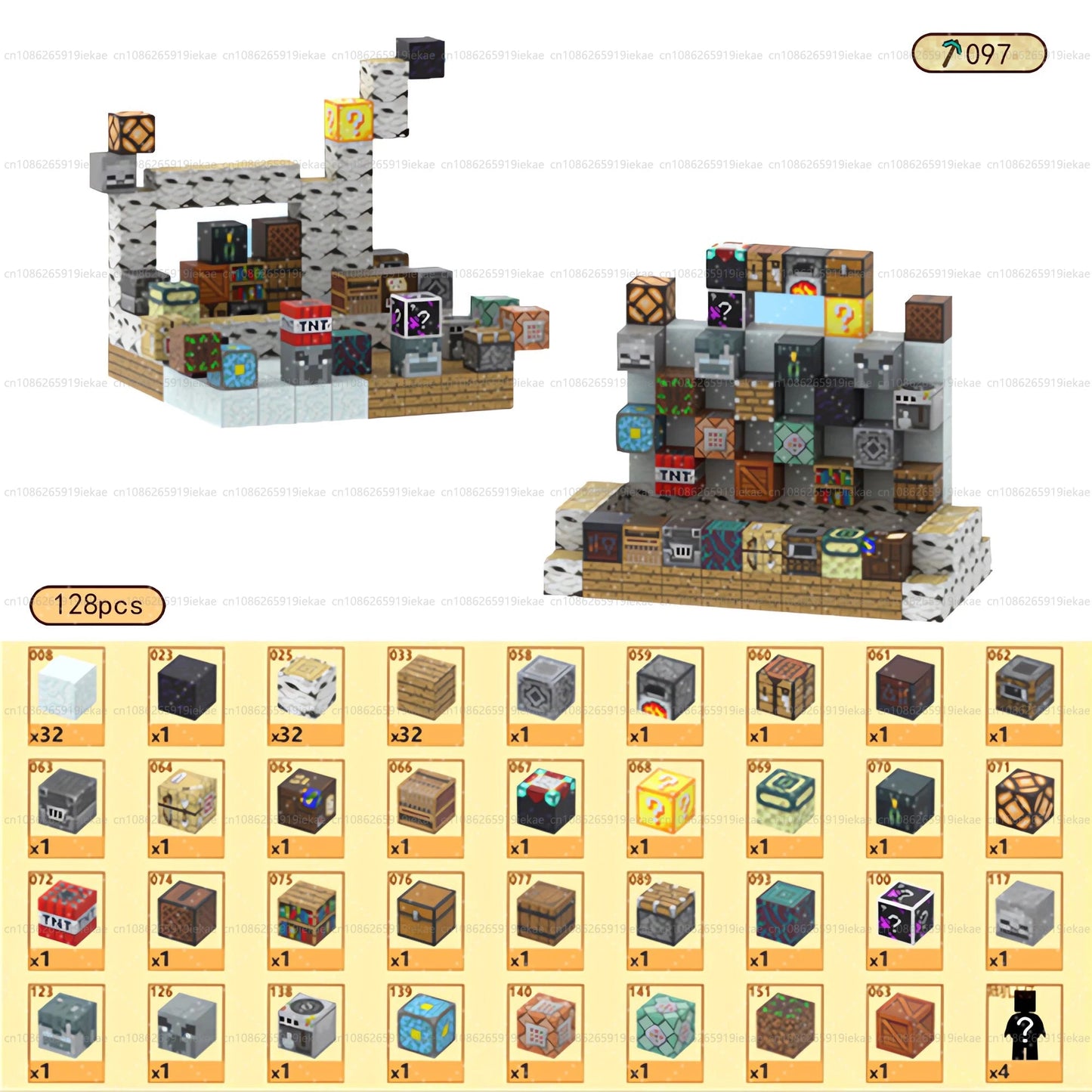 Jeu de magnétique « MinecrifityBlock jouet de decompte pour enfants