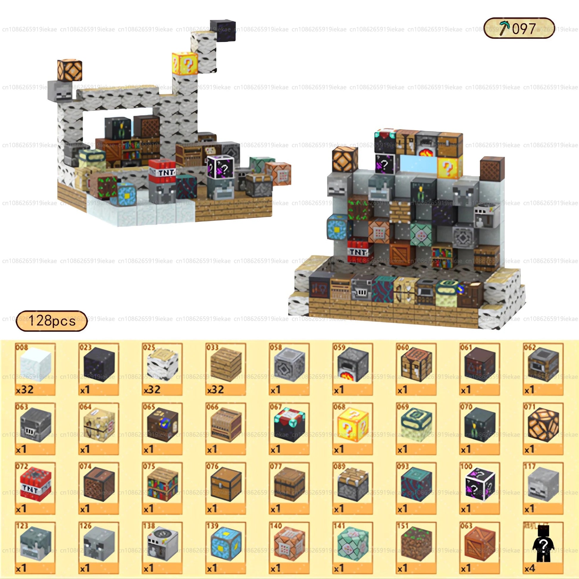 Jeu de magnétique « MinecrifityBlock jouet de decompte pour enfants