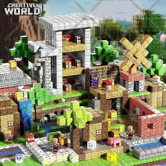 Jeu de magnétique «MinecrifityBlock jouet de decompte pour enfants
