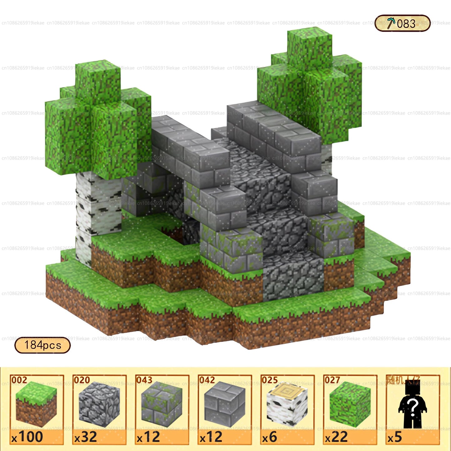 Jeu de magnétique « MinecrifityBlock jouet de decompte pour enfants