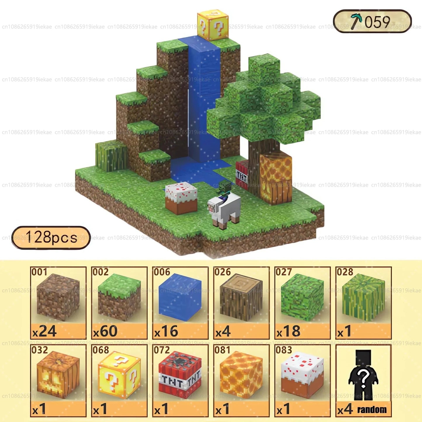 Jeu de magnétique « MinecrifityBlock jouet de decompte pour enfants