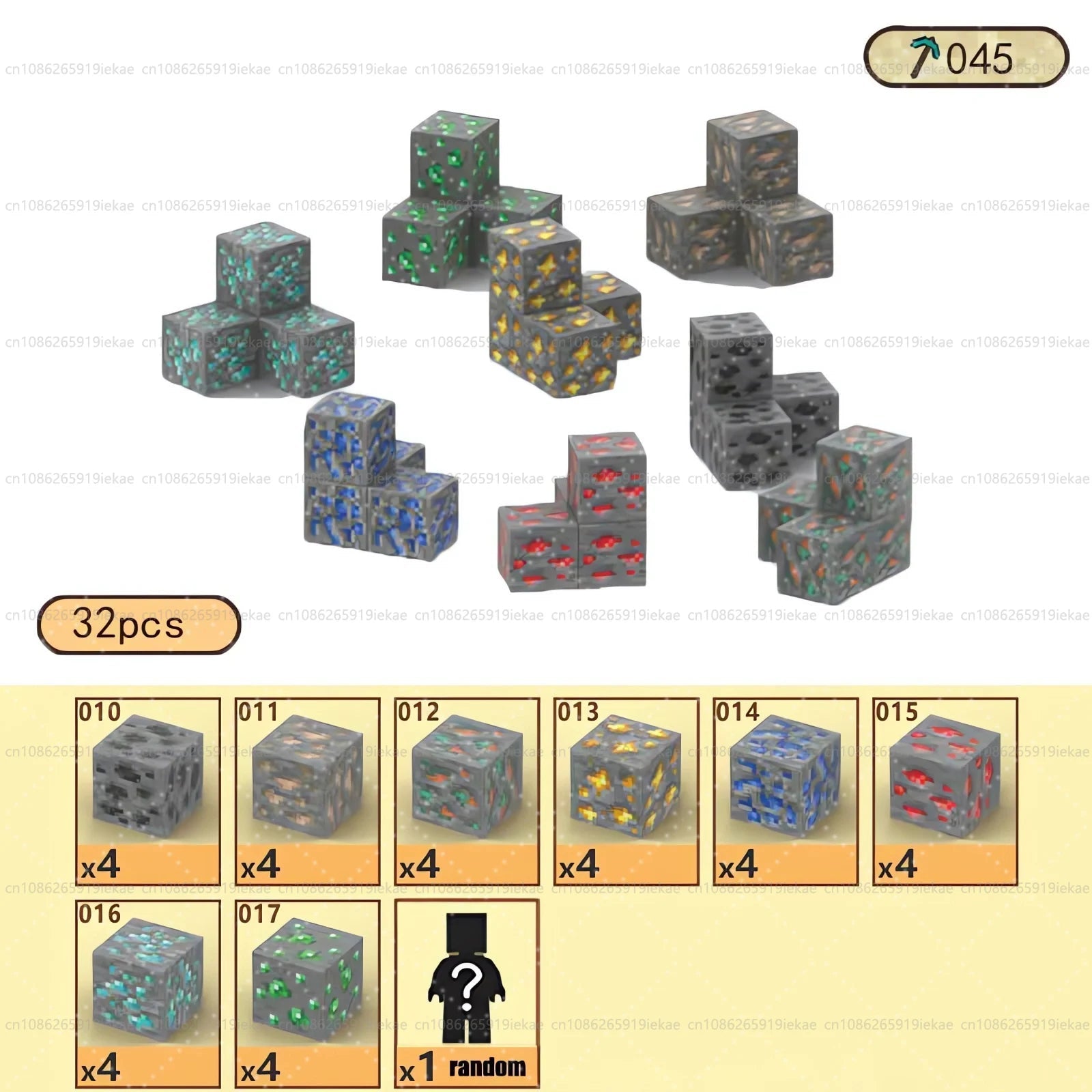 Jeu de magnétique « MinecrifityBlock jouet de decompte pour enfants