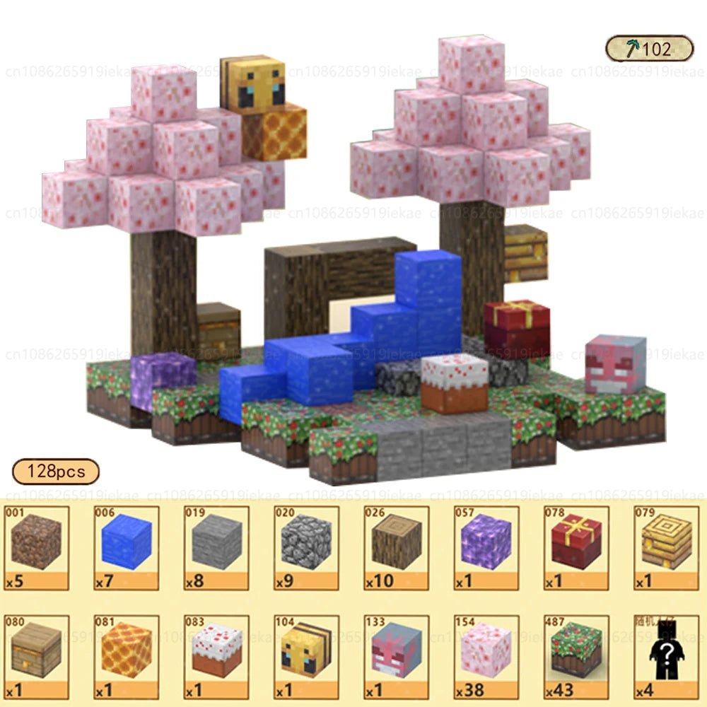 Jeu de magnétique « MinecrifityBlock jouet de decompte pour enfants