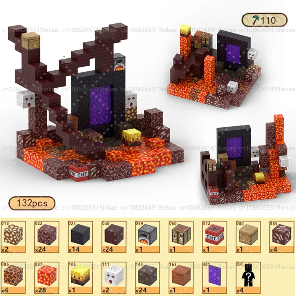 Jeu de magnétique « MinecrifityBlock jouet de decompte pour enfants