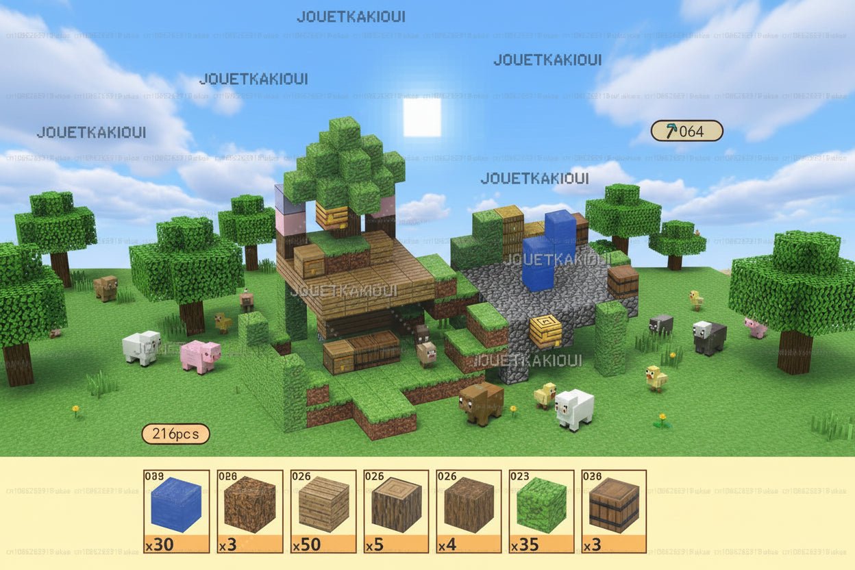 Jeu de magnétique « MinecrifityBlock jouet de decompte pour enfants