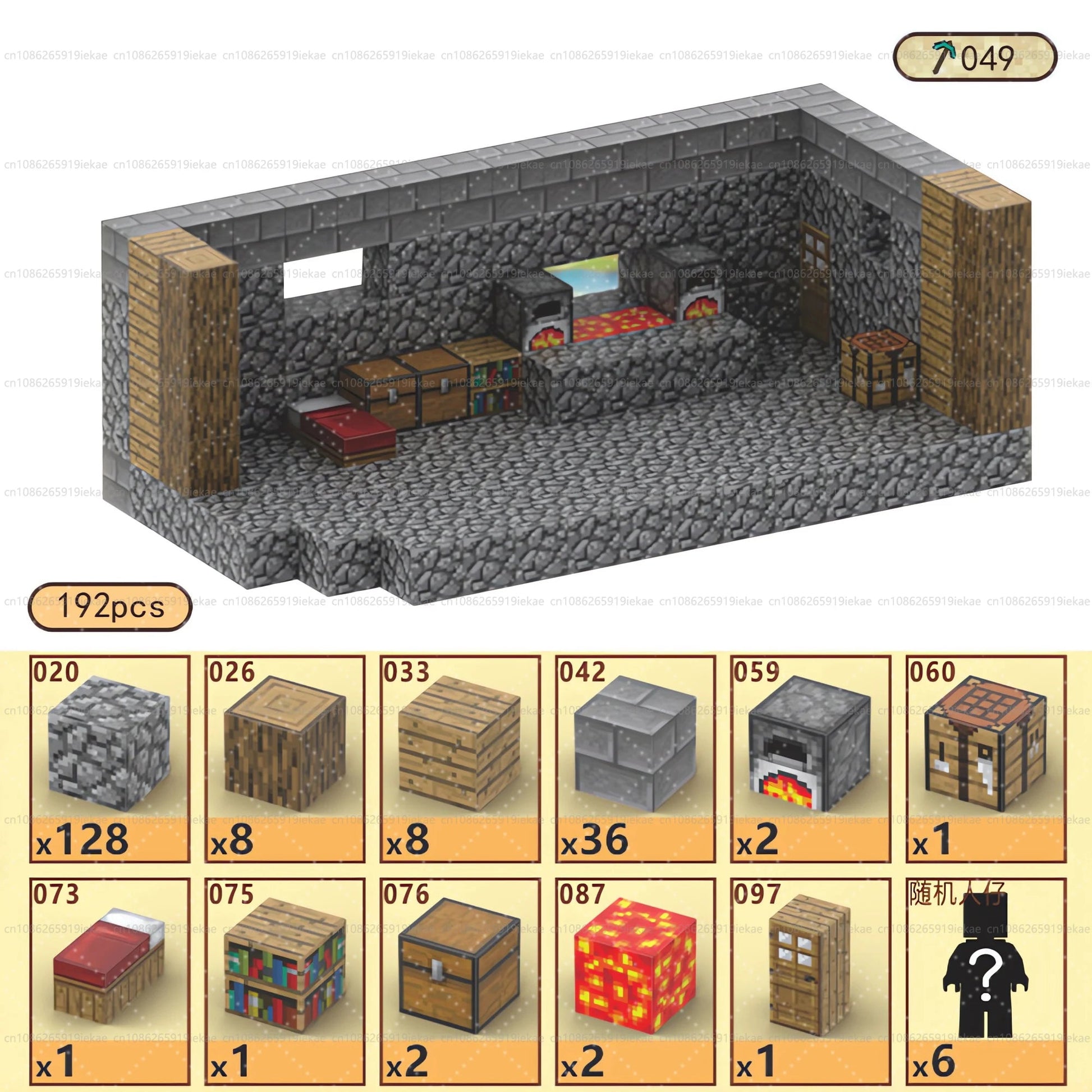 Jeu de magnétique « MinecrifityBlock jouet de decompte pour enfants