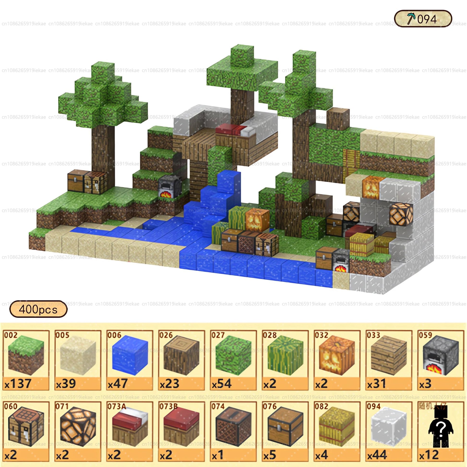 Jeu de magnétique « MinecrifityBlock jouet de decompte pour enfants
