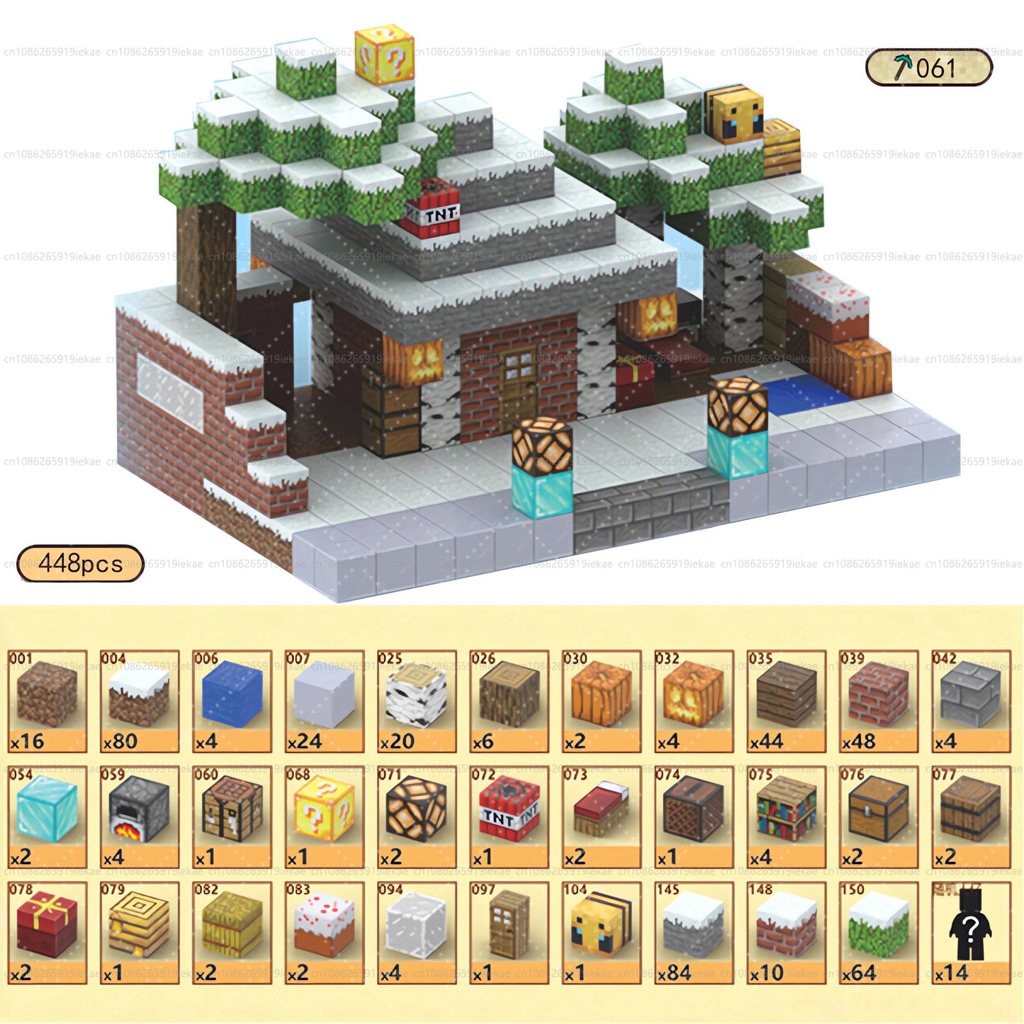 Jeu de magnétique « MinecrifityBlock jouet de decompte pour enfants
