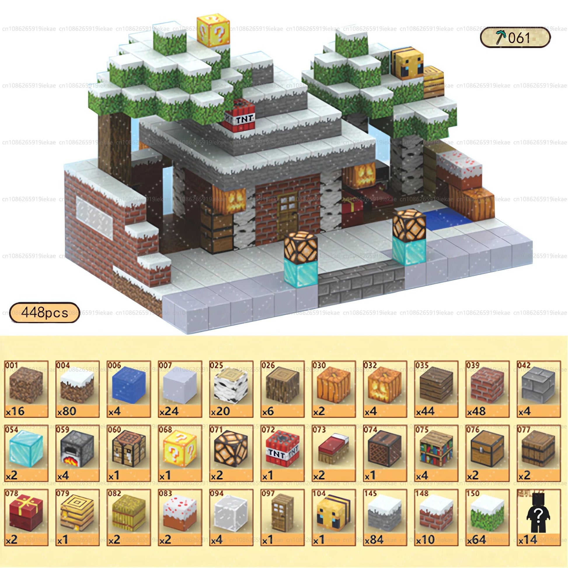 Jeu de magnétique « MinecrifityBlock jouet de decompte pour enfants