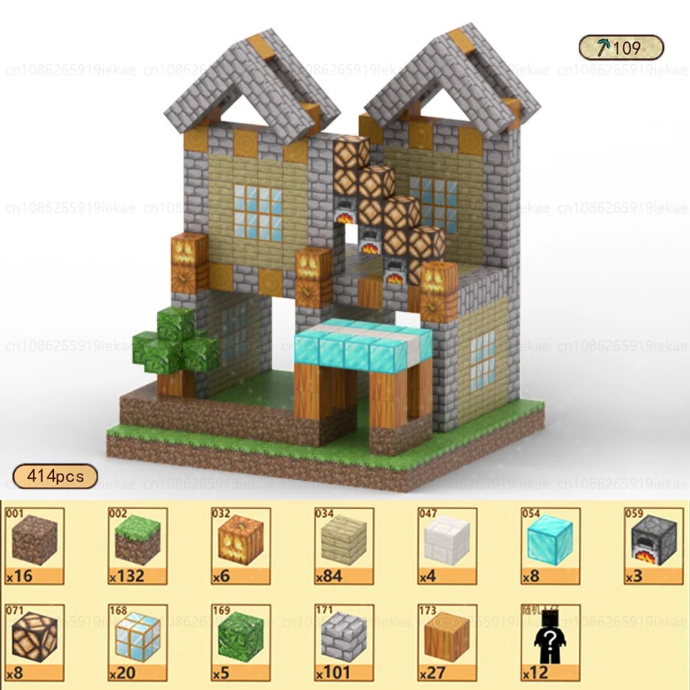 Jeu de magnétique « MinecrifityBlock jouet de decompte pour enfants