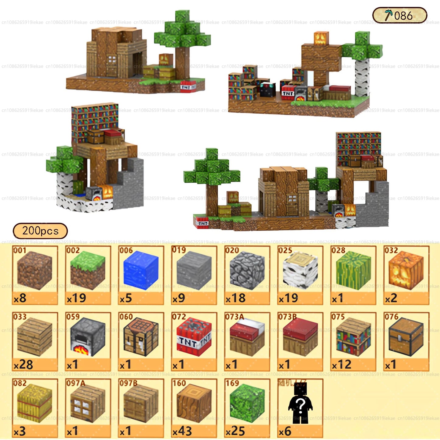 Jeu de magnétique « MinecrifityBlock jouet de decompte pour enfants
