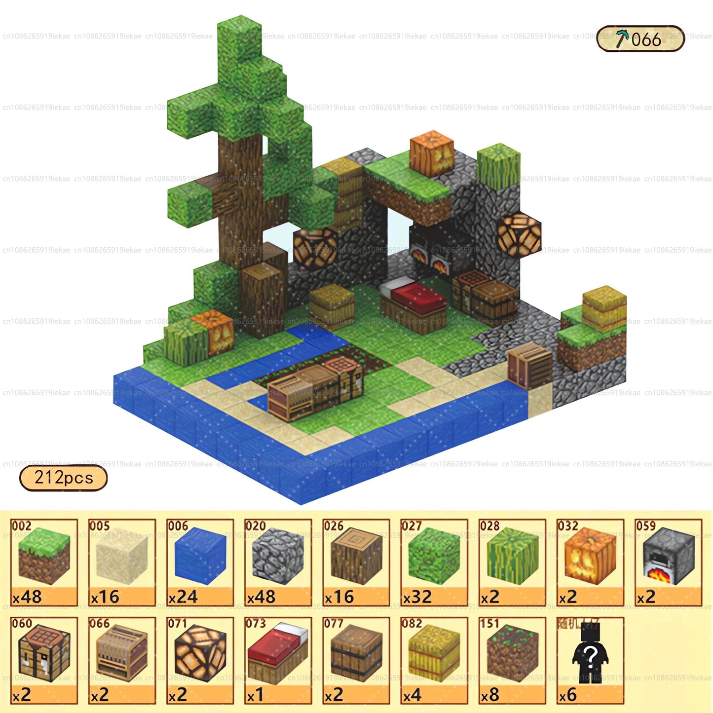 Jeu de magnétique « MinecrifityBlock jouet de decompte pour enfants