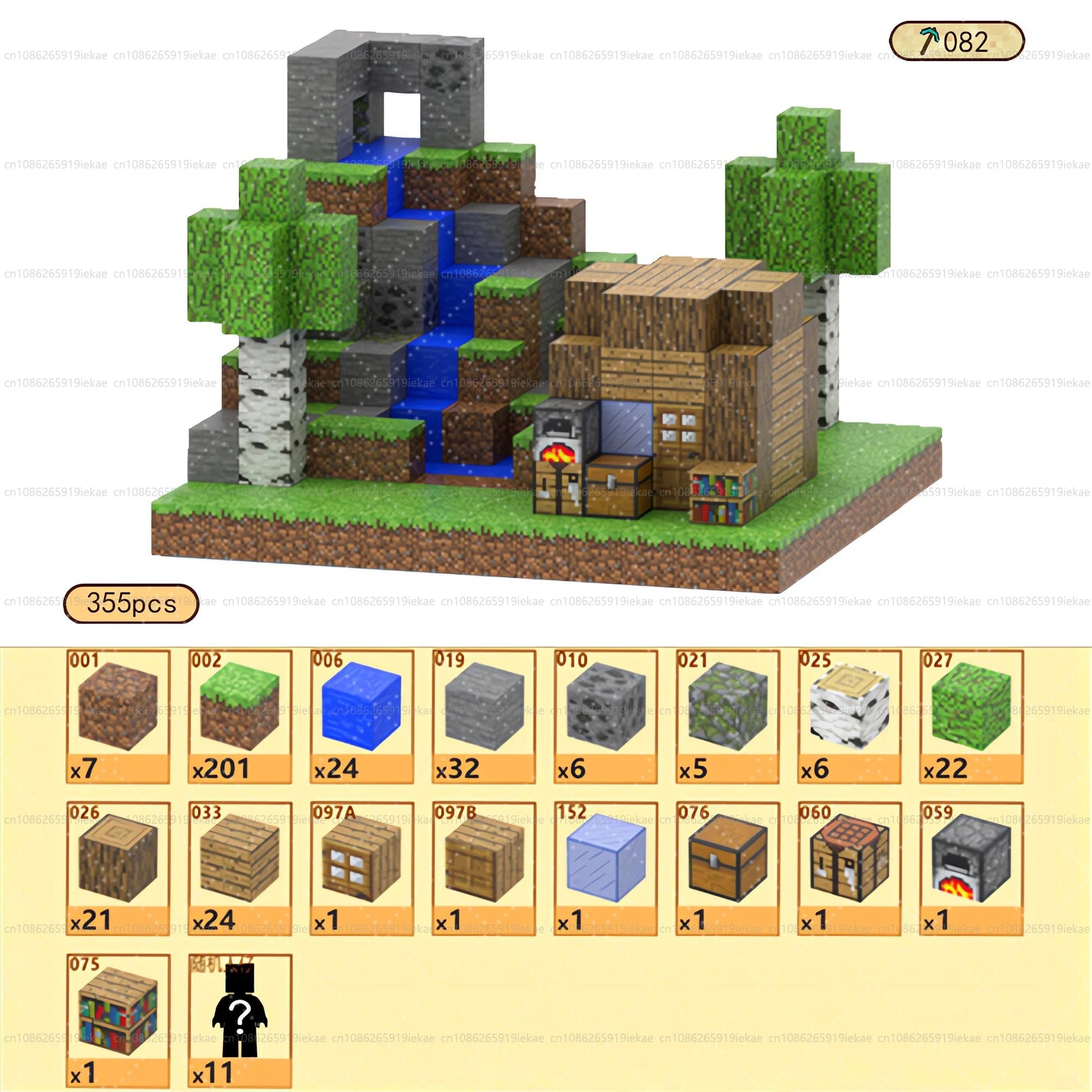Jeu de magnétique « MinecrifityBlock jouet de decompte pour enfants