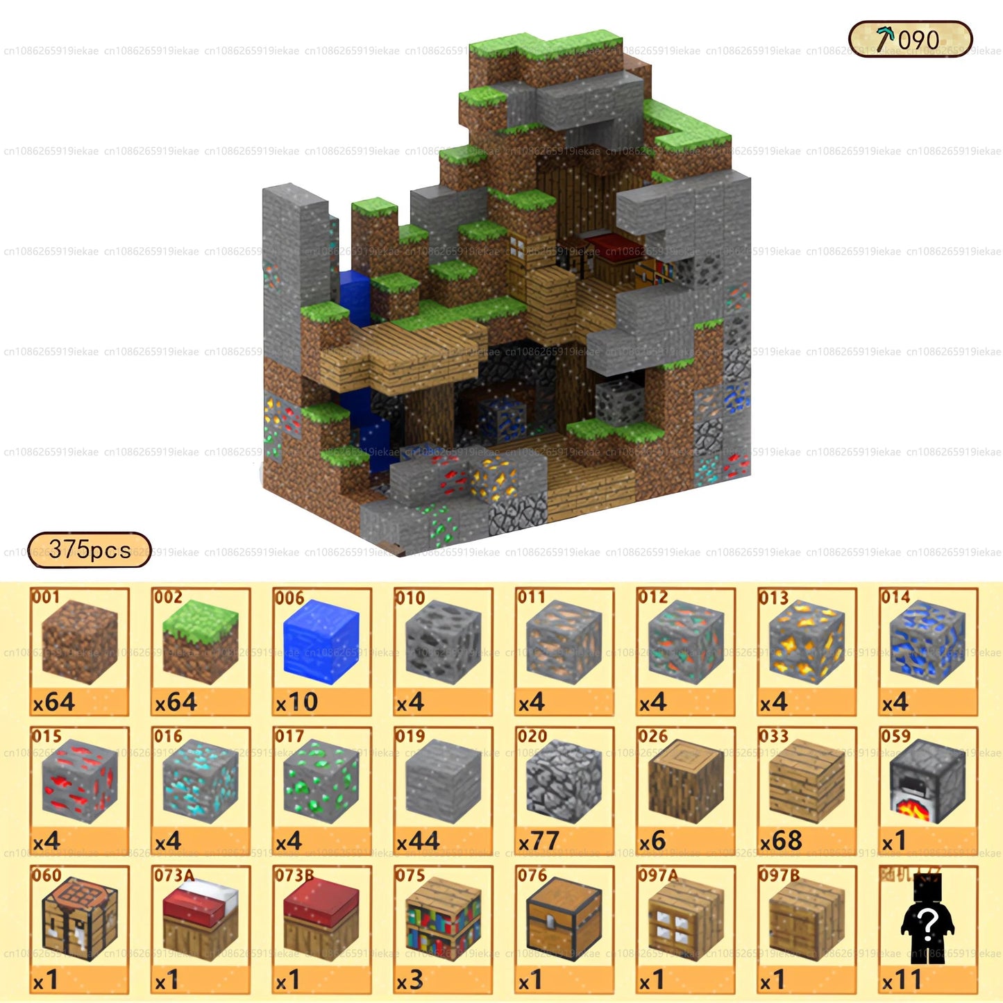Jeu de magnétique « MinecrifityBlock jouet de decompte pour enfants