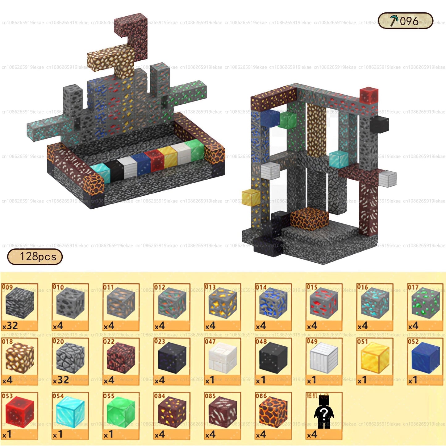 Jeu de magnétique « MinecrifityBlock jouet de decompte pour enfants