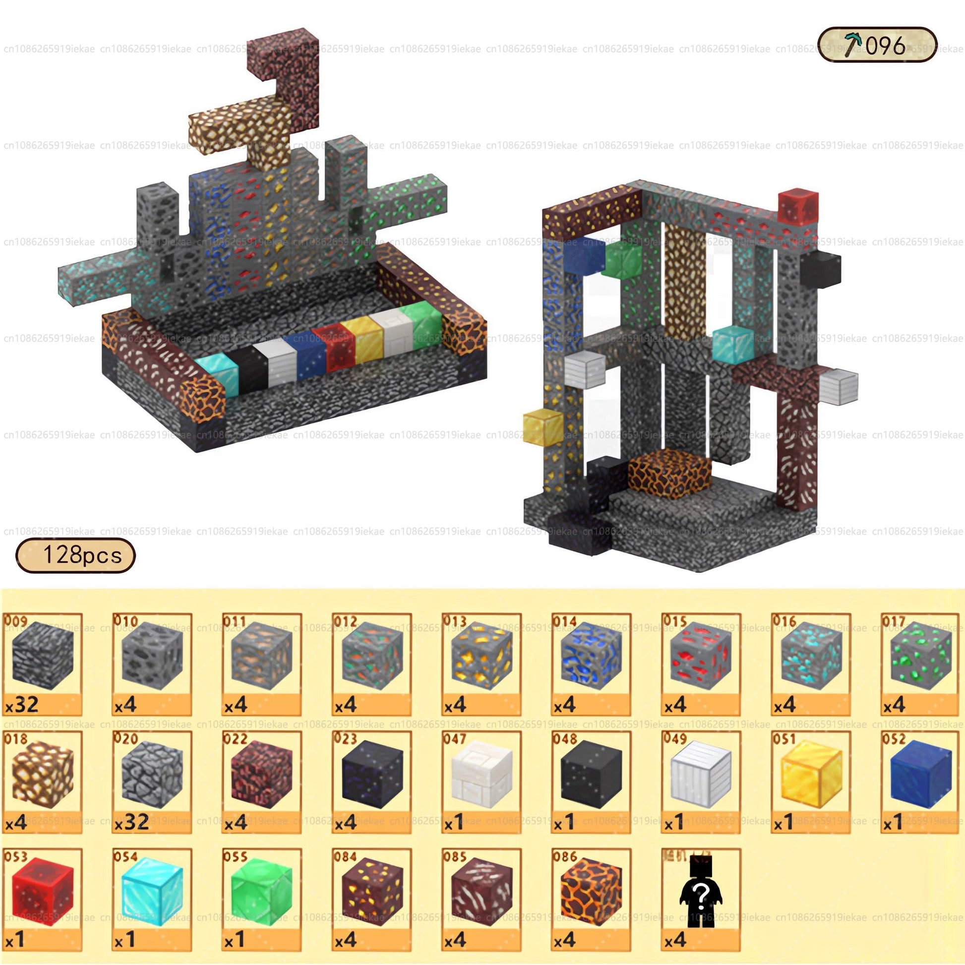 Jeu de magnétique « MinecrifityBlock jouet de decompte pour enfants