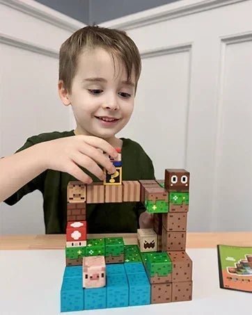 Jeu de magnétique « MinecrifityBlock jouet de decompte pour enfants