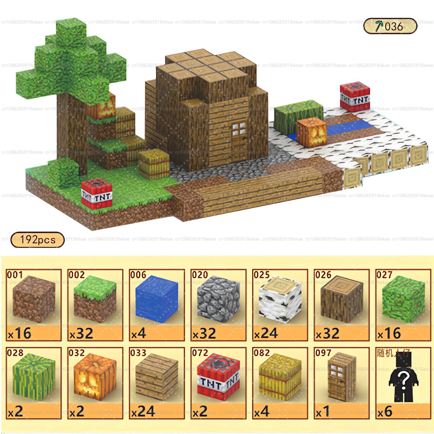 Jeu de magnétique « MinecrifityBlock jouet de decompte pour enfants