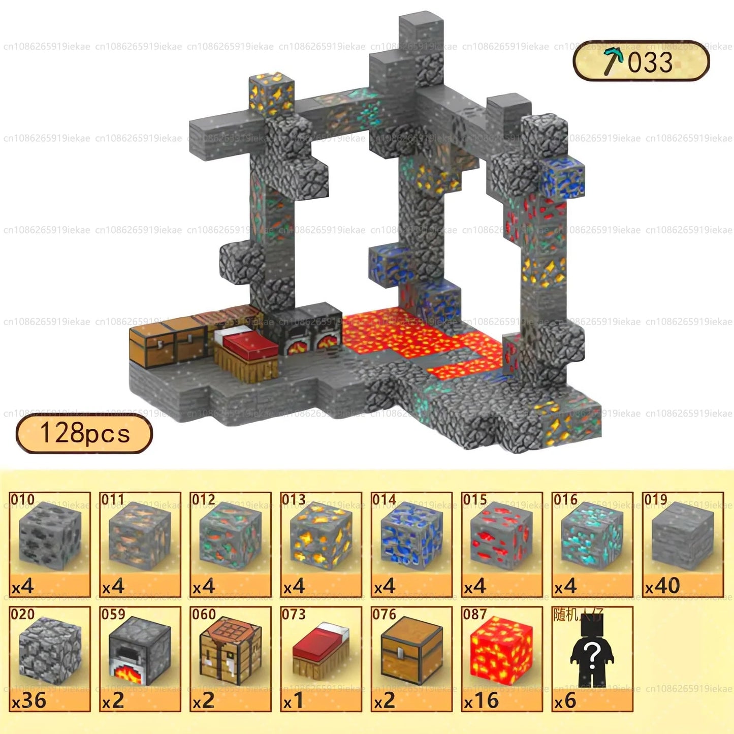 Jeu de magnétique « MinecrifityBlock jouet de decompte pour enfants
